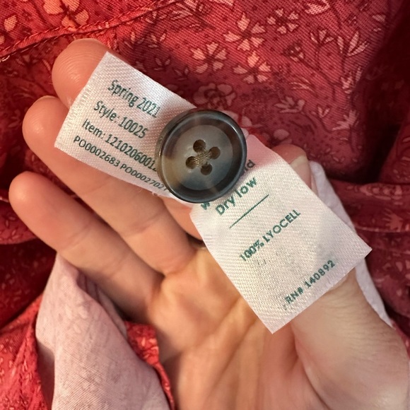 Marine Layer Coral Camila Dress Size Medium - Picture 8 of 8